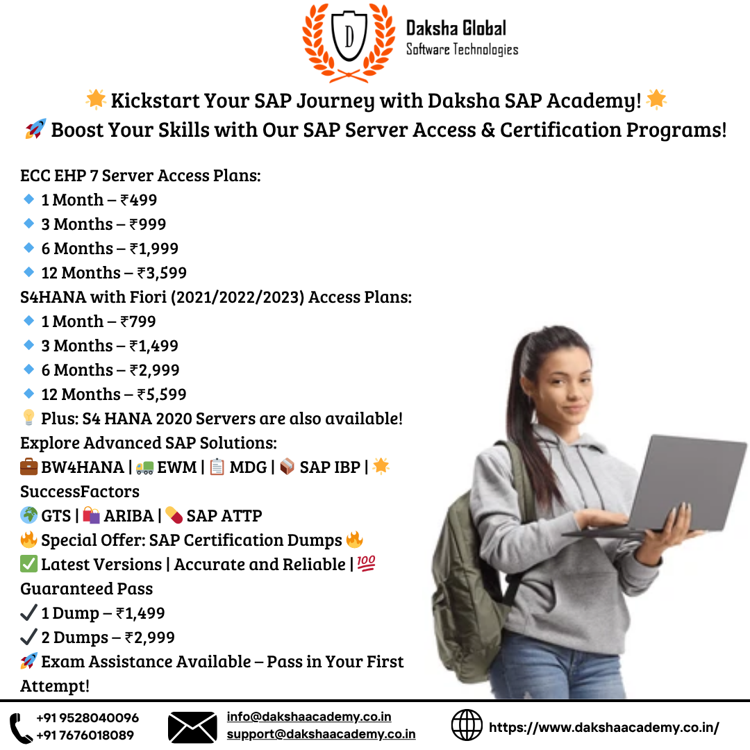 SAP Simple Logistics Course from Daksha Sap academy